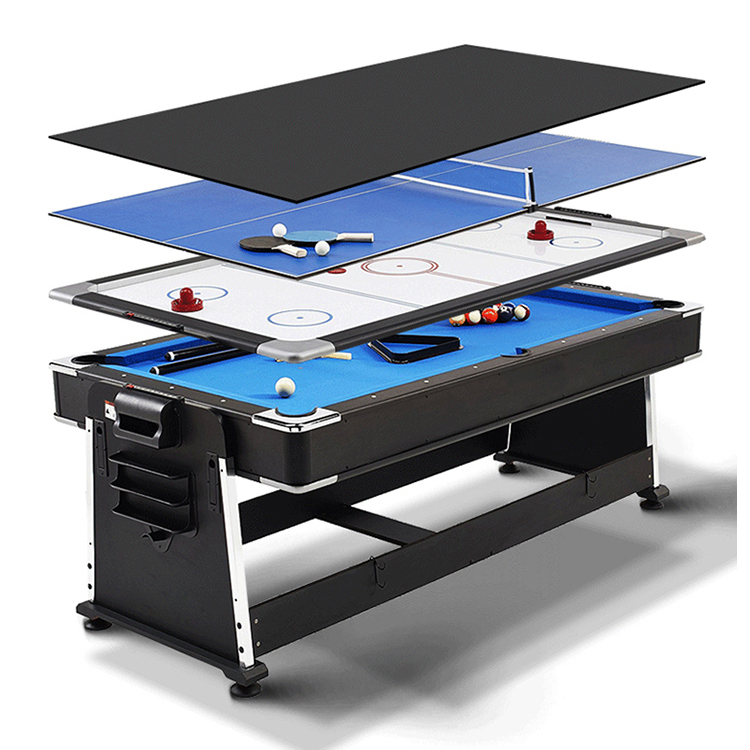 HPS-P724BK 7FT 4 in 1 Pool Table