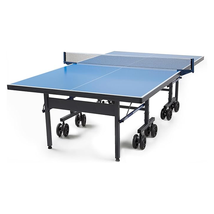 HPS-T006D Factory Price All-Weather Outdoor-Indoor Table Tennis Table, Professional Quality, Competition Grade Net, Easy Set Up – Ping Pong Table with Playback Mode
