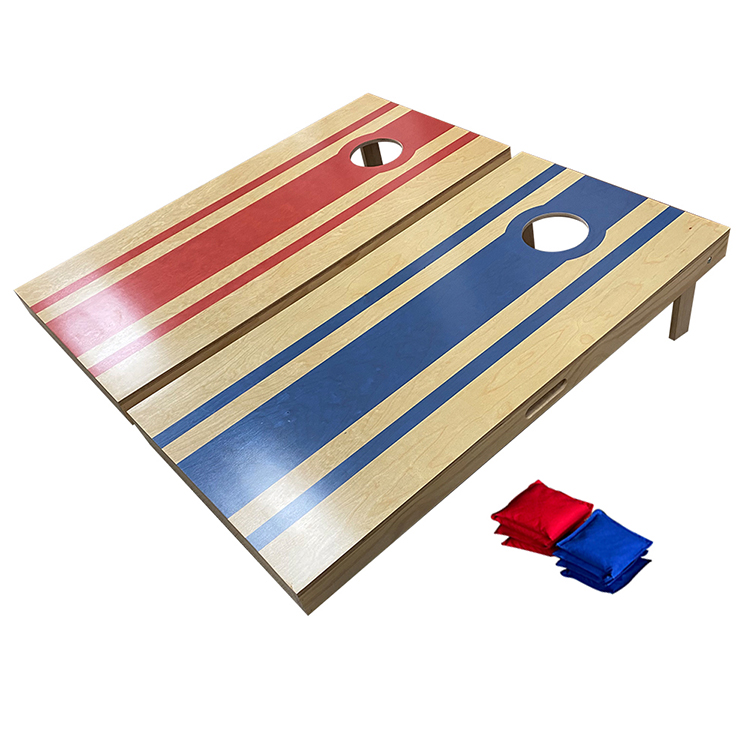 HPS-CH01 New Arrival Authentic 2×4 Cornhole Board Set, Solid Bean Bag Toss Game Board with 8 Bean Bags
