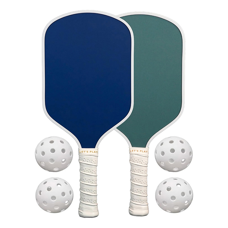 HPS-PP03 Pickleball Starter Set of Premium Pickleball Paddles and Four (4) Pickle Balls – Lightweight, Honeycomb Core & Comfort Grip Handles – Perfect for Beginners