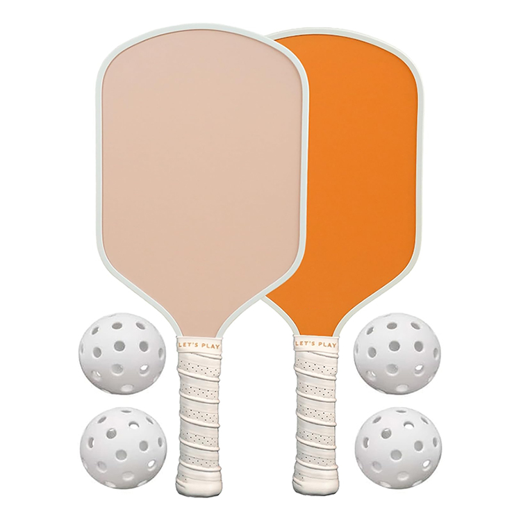 HPS-PP04 TOP Cheap Pickleball Paddle Set Wholesale, Pickleball Paddles and Four Pickle Balls Lightweight, Comfort Grip Handles