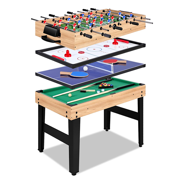 HPS-S40 12-in-1 Game Table – 48″ Combo Game Table, Ping Pong Table, Foosball Table, Air Hockey Table, Pool Table Ideal for Game Rooms