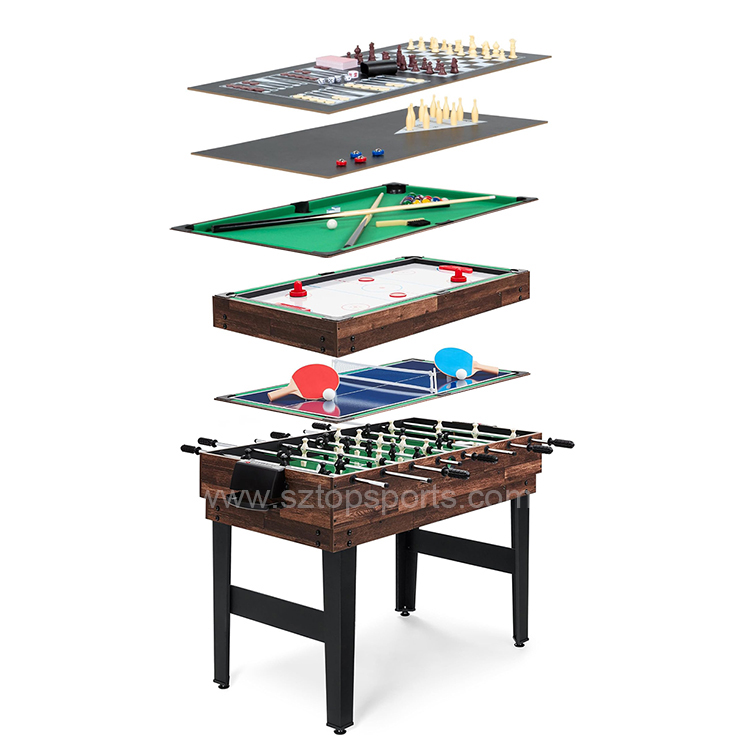 HPS-S43W 4ft multi functional game table, 13 in 1 multi game table combo, wholesale price board game table set
