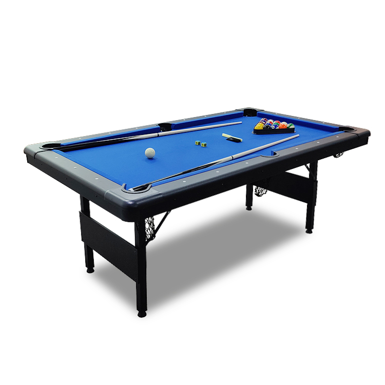 HPS-P729BL 7FT Folding Pool Table for Wholesale, Portable Billiard Table with Foldable Metal Frame