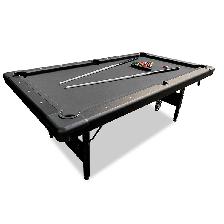 HPS-P829BK 8FT Folding Pool Table for sale, Portable Billiard Table with Foldable Metal Frame